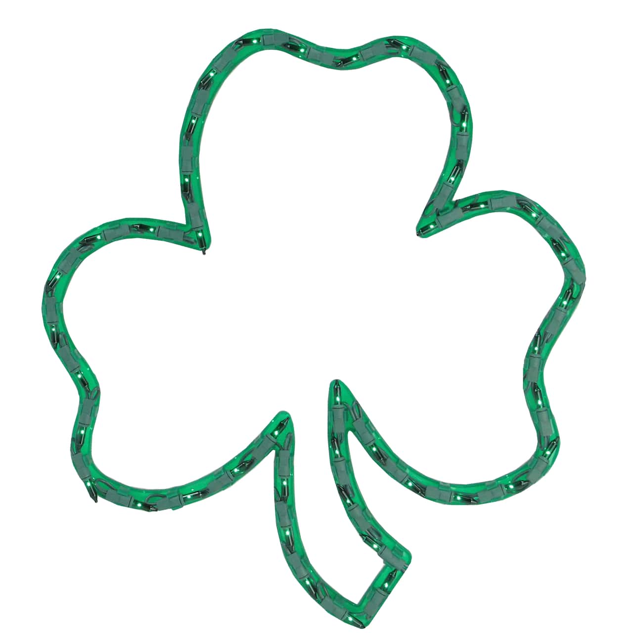 17" St. Patrick's Day Irish Shamrock Lighted Window Silhouette Decoration